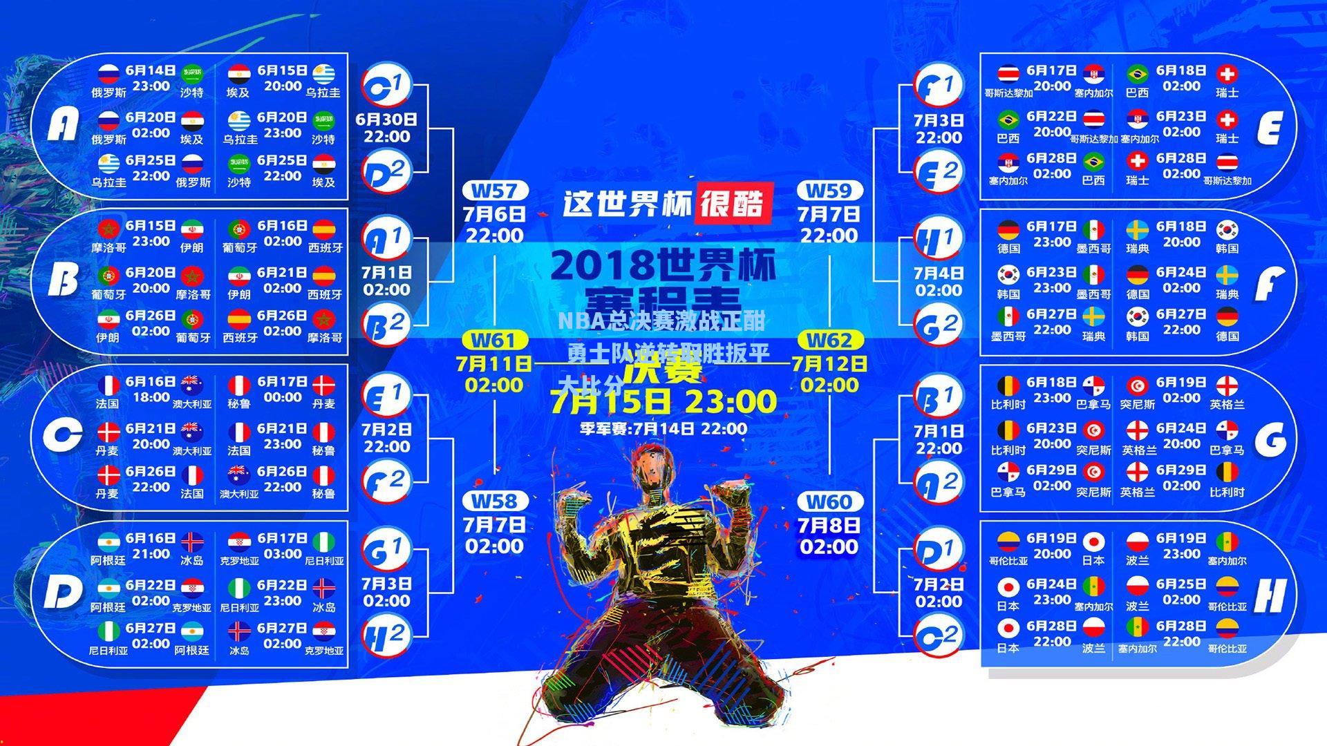NBA总决赛激战正酣 勇士队逆转取胜扳平大比分